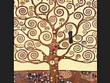 Gustav Klimt The Tree of Life Stoclet Frieze painting
